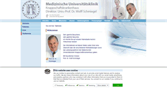 Desktop Screenshot of medunikkh.de
